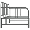 Graues Schlafsofa Idu 90x200cm (Metall)