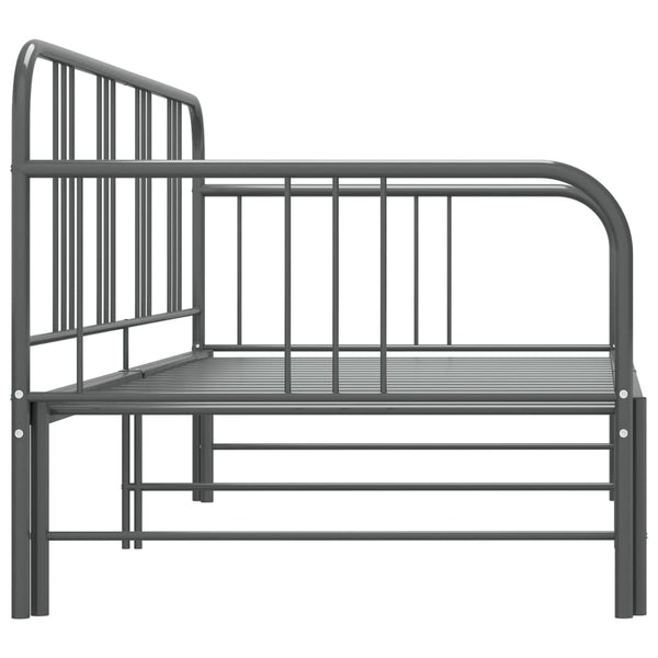 Graues Schlafsofa Idu 90x200cm (Metall)