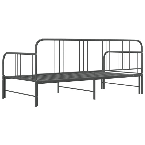 Graues Schlafsofa Idu 90x200cm (Metall)