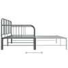 Graues Schlafsofa Idu 90x200cm (Metall)