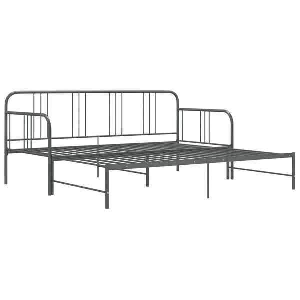 Graues Schlafsofa Idu 90x200cm (Metall)