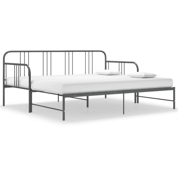 Graues Schlafsofa Idu 90x200cm (Metall)