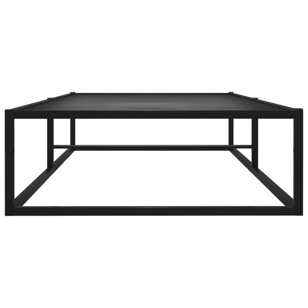 Schwarzes Bettgestell Hamza 90x200cm (Metall)