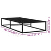 Schwarzes Bettgestell Hamza 90x200cm (Metall)