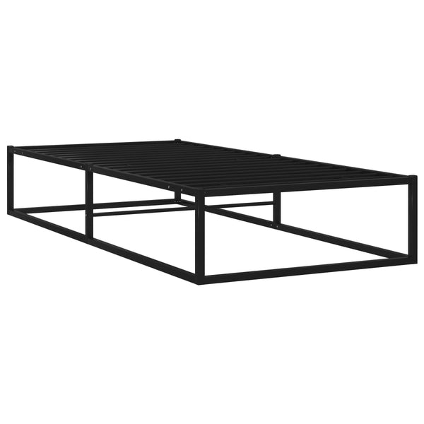 Bettgestell Hamza 100x200cm, schwarz (Metall)