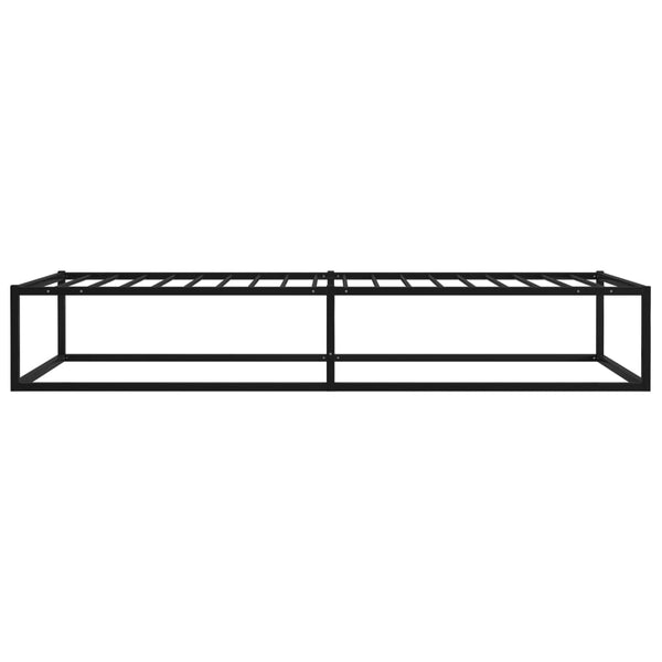 Bettgestell Hamza 100x200cm, schwarz (Metall)