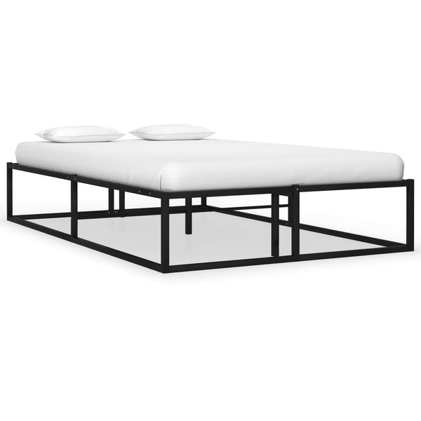 Schwarzes Bettgestell Hamza 120x200cm (Metall)