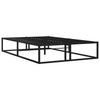 Schwarzes Bettgestell Hamza 120x200cm (Metall)
