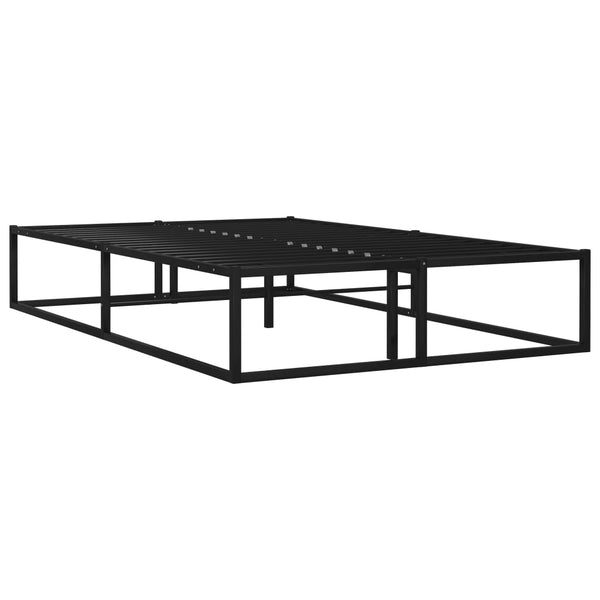 Schwarzes Bettgestell Hamza 120x200cm (Metall)