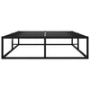 Schwarzes Bettgestell Hamza 120x200cm (Metall)