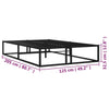 Schwarzes Bettgestell Hamza 120x200cm (Metall)