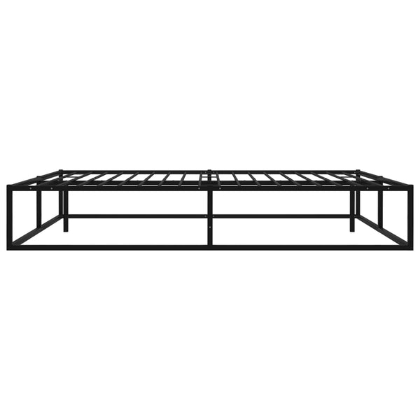 Schwarzer Bettrahmen Hamza 140x200cm (Metall)
