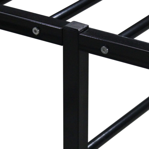Schwarzer Bettrahmen Hamza 140x200cm (Metall)