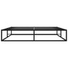 Schwarzes Bettgestell Hamza 180x200cm (Metall)
