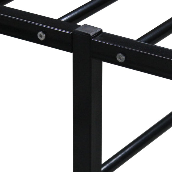 Schwarzes Bettgestell Hamza 180x200cm (Metall)