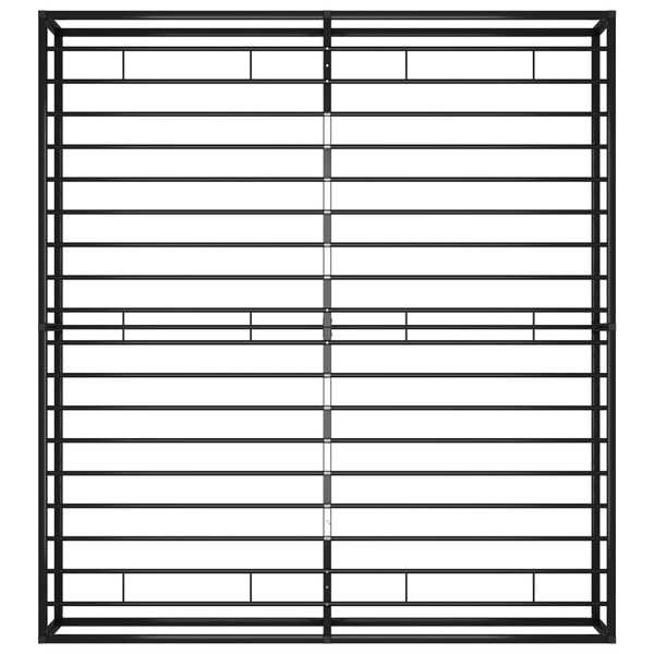 Schwarzes Bettgestell Hamza 180x200cm (Metall)