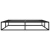 Schwarzes Bettgestell Hamza 200x200cm (Metall)