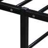 Schwarzes Bettgestell Hamza 200x200cm (Metall)