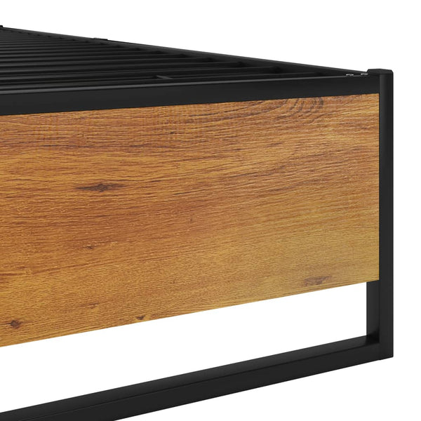 Schwarzes Bettgestell Venusa 140x200cm (Metall)