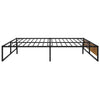 Schwarzer Bettrahmen Venusa 200x200cm (Metall)