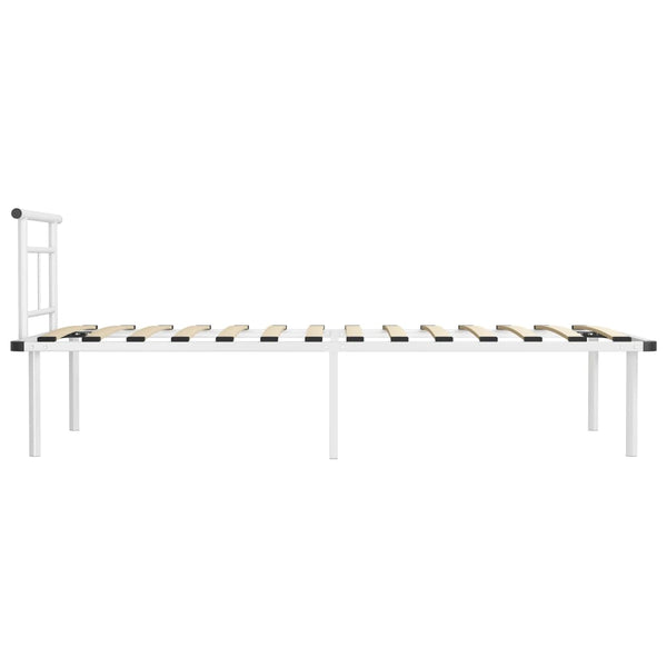 Weißes Bettgestell Muzecher 90x200cm (Metall)