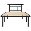 Schwarzes Bettgestell Muzecher 100x200cm (Metall)