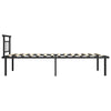Schwarzes Bettgestell Muzecher 100x200cm (Metall)