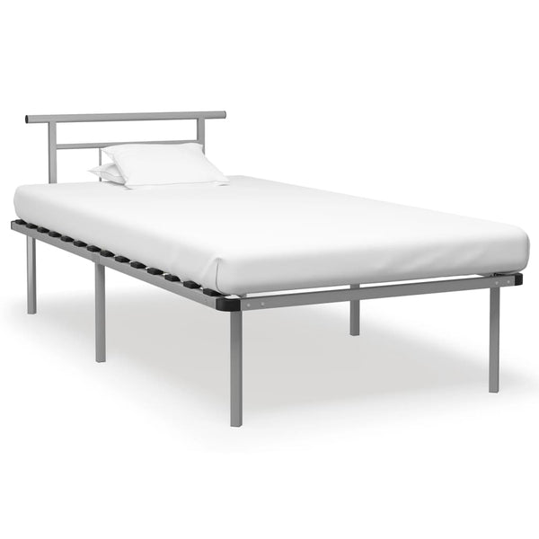 Graues Bettgestell Muzecher 100x200cm (Metall)
