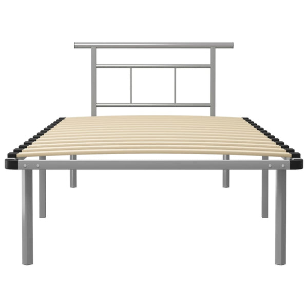 Graues Bettgestell Muzecher 100x200cm (Metall)