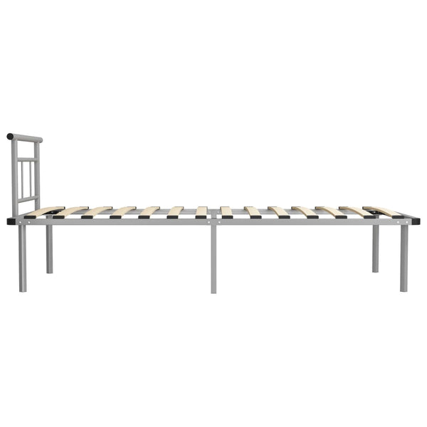 Graues Bettgestell Muzecher 100x200cm (Metall)