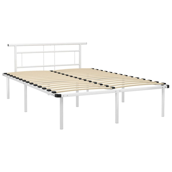 Weißes Bettgestell Muzecher 140x200cm (Metall)
