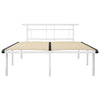 Weißes Bettgestell Muzecher 140x200cm (Metall)
