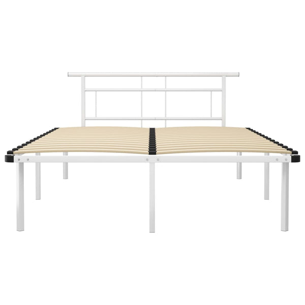 Weißes Bettgestell Muzecher 140x200cm (Metall)