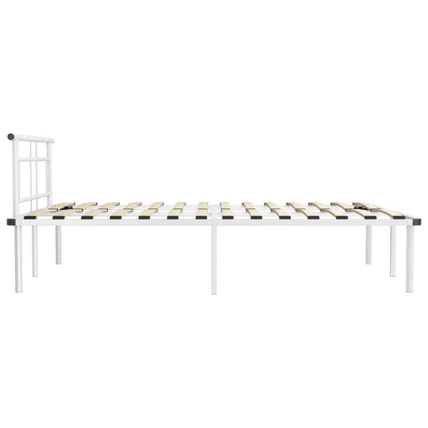 Weißes Bettgestell Muzecher 140x200cm (Metall)