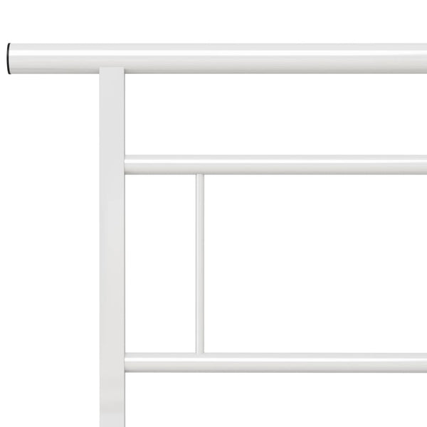 Weißes Bettgestell Muzecher 140x200cm (Metall)