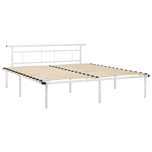 Weißer Bettrahmen Muzecher 180x200cm (Metall)