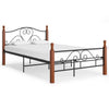 Schwarzes Criostian Bettgestell 120x200cm (Metall)