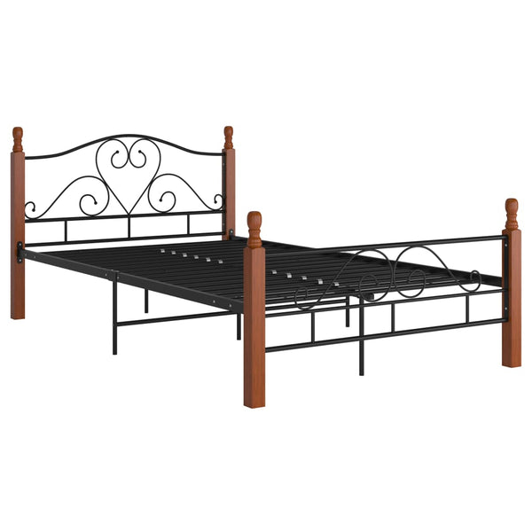Schwarzes Criostian Bettgestell 120x200cm (Metall)