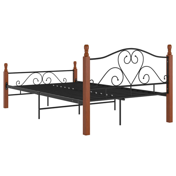 Schwarzes Criostian Bettgestell 120x200cm (Metall)