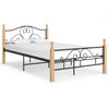 Criostian Bettrahmen schwarz 120x200cm (Metall)