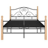 Criostian Bettrahmen schwarz 120x200cm (Metall)