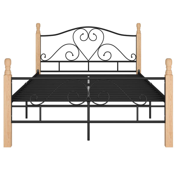 Criostian Bettrahmen schwarz 120x200cm (Metall)