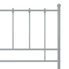 Graues Bettgestell Ince 100x200cm (Metall)