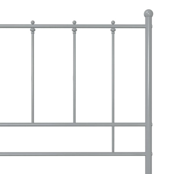 Graues Bettgestell Ince 100x200cm (Metall)