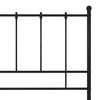 Schwarzer Bettrahmen Firoanda 120x200cm (Metall)