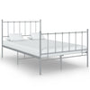 Graues Bettgestell Firoanda 120x200cm (Metall)