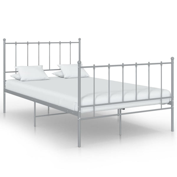 Graues Bettgestell Firoanda 120x200cm (Metall)