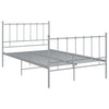 Graues Bettgestell Firoanda 120x200cm (Metall)
