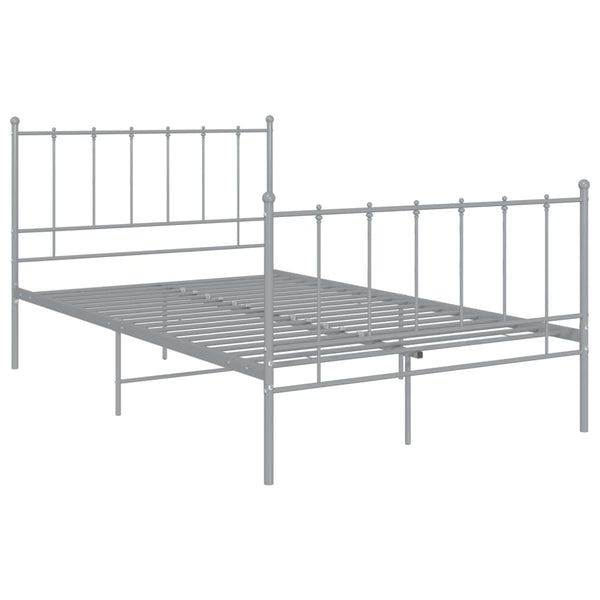 Graues Bettgestell Firoanda 120x200cm (Metall)