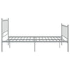 Graues Bettgestell Firoanda 120x200cm (Metall)